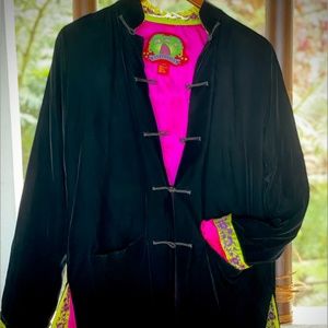 Reversible Shanghai Tang velvet Tang Jacket